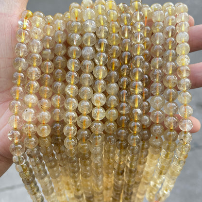 Natural Gold Rutilated Quartz