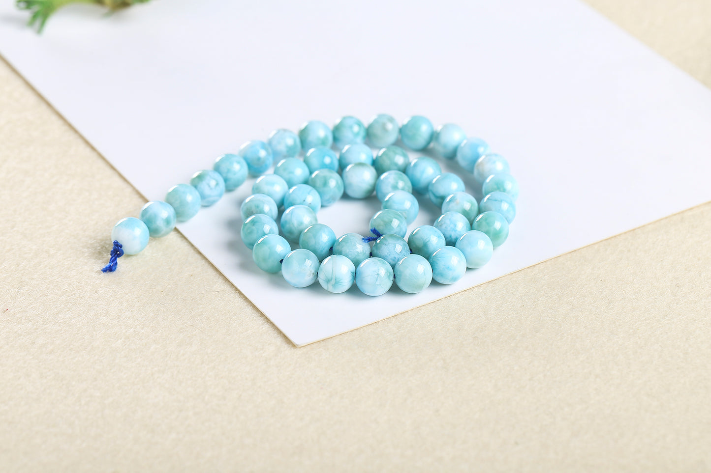 Natural hemimorphite Beads