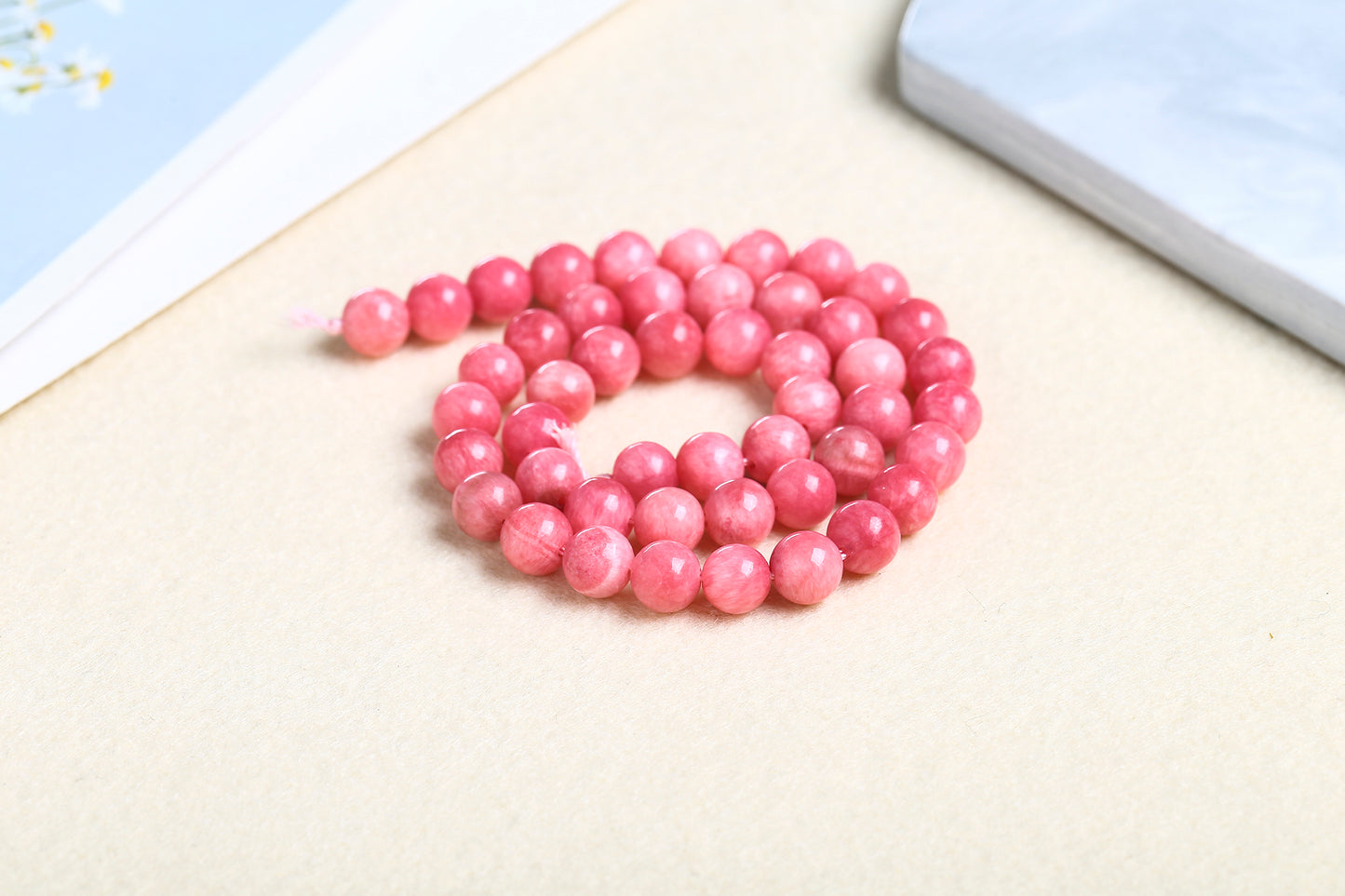 Dyed Rhodochrosite Beads